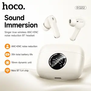 【Connect two devices】HOCO EQ22 TWS Wireless Head...