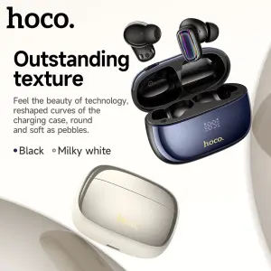 Connected to Two Phones Simultaneously】HOCO EQ20 TWS True Wireless Headset ANC+ENC Noise Reduction Bluetooth Headphones