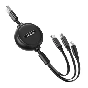 Hoco 3in1 drawstring charging cable Smart design,...