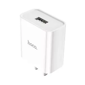Hoco C81 fast charger with LN cord, 1 USB port 5V 2.1A, US standard plug