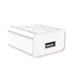 Hoco C81 fast charger with LN cord, 1 USB port 5V 2.1A, US standard plug
