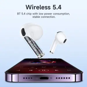 HOCO EW73 TWS True Wireless Headset Bluetooth Earphone BT5.4 LED Intelligent Touch Screen Bluetooth Headset With Mic Support Sliding