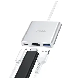 Hoco HB14 adapter converts from Type-C to HDMI, US...
