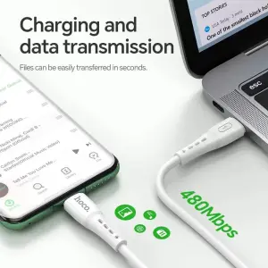 HOCO HK63 Fast Charging Cable All Heads Are Available PD 27w/TC-TC 60w/iOS/Type-C/Micro Can Transfer Data. Silicone hc7