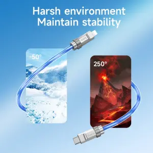 HOCO U113 Type C Charging Cable PD20W Fast Charging Data Cable USB C Silicone Charging Data Cable For Phone Macbok iPd Pro USB