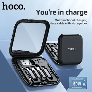 HOCO U114 Original 60W Fast Charging Set 3A Type C to Type-C Fast charge Cable/For Micro to Type-c /Ligh**ing to Type-c / USB