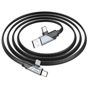 Hoco U119 4 in 1 charging cable USB/Type C to Type C and LN, fast charging PD27w + 60W, length – 1.2m