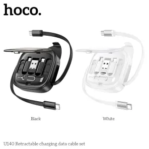 HOCO U140 All-in-one Charging Set 6 Cable Converters TC-TC Fast 60W Retractable Multipurpose Box hc1