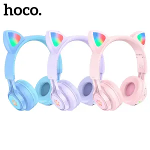 Hoco W21 / W39 Cute cat ear bluetooth Headphone fo...