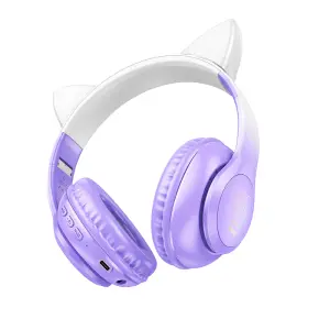 HOCO W42 Cat Ears Cute Wireless Bluetooth Headphon...