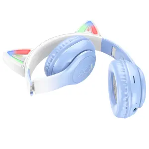 HOCO W42 Cat Ears Cute Wireless Bluetooth Headphon...
