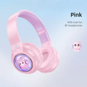 HOCO W50 Cute Over-ear Bluetooth Headphones Wirele...