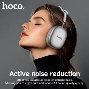 HOCO W55 Plus Wireless ANC Headphones Bluetooth Earphone Long Standby Gaming Active Noise Reduction Headset Support BT5.3 HIFI