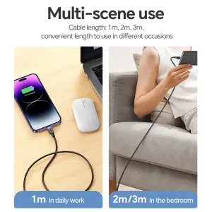 HOCO X109 USB C to USB C Cable 60W Fast Charging Cable 1M&2M&3M Silicone Charging Data Cable For Mobile Phones Laptops