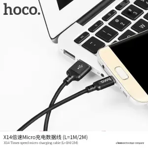 Hoco X14 H-UPF01-GR iphone/Micro/Type C charging cord for fast charging iPhone, supports fast charging for iPhone 6/7/8/x/xs/11