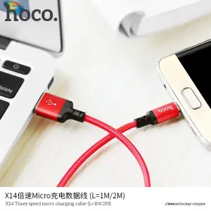 Hoco X14 H-UPF01-GR iphone/Micro/Type C charging cord for fast charging iPhone, supports fast charging for iPhone 6/7/8/x/xs/11