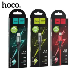 Hoco X2 Max USB to LN charging cable, 3A charging current, sturdy parachute cord, length 2m