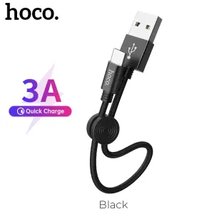 Hoco X35 25cm Charging Data Cable Type C 3A Fast Charging Cable For Micro Lightng 2.4A Cable Universal For All Smartphones