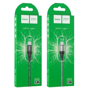 Hoco X50 3A Cable Micro USB Type C I*OS Fast Charg...