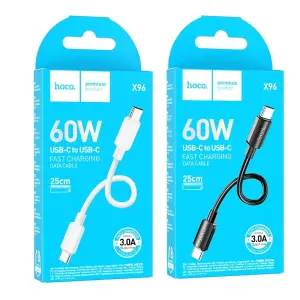 HOCO X96 0.25M Short Cable Type-C Cable 60W Fast C...
