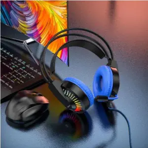 Hoco.W105 Gaming Headset | Noise Reduction Earphone Over-Head Wired Headphone For Laptop/PC Tablet Gamer