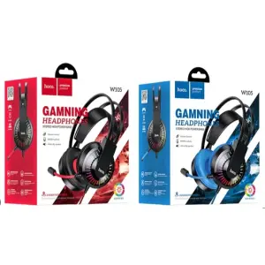 Hoco.W105 Gaming Headset | Noise Reduction Earphone Over-Head Wired Headphone For Laptop/PC Tablet Gamer
