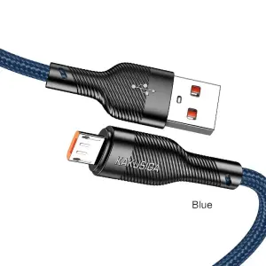 KAKU/kakusiga. KSC-991 Fast Charging Data Cable USB C to Micro Data Cable 1 Meter Black PVC 3A Fast Charging USB Cable