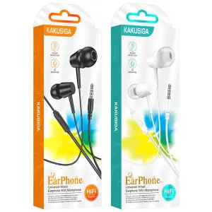 Kakusiga/kaku. KSC-1303 Hot Sale Wired Earphones Universal Wire Control 3.5mm Earphone with Mic
