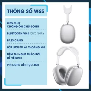 W65 Plus Hoco high-end bluetooth 5.4 earphones wit...